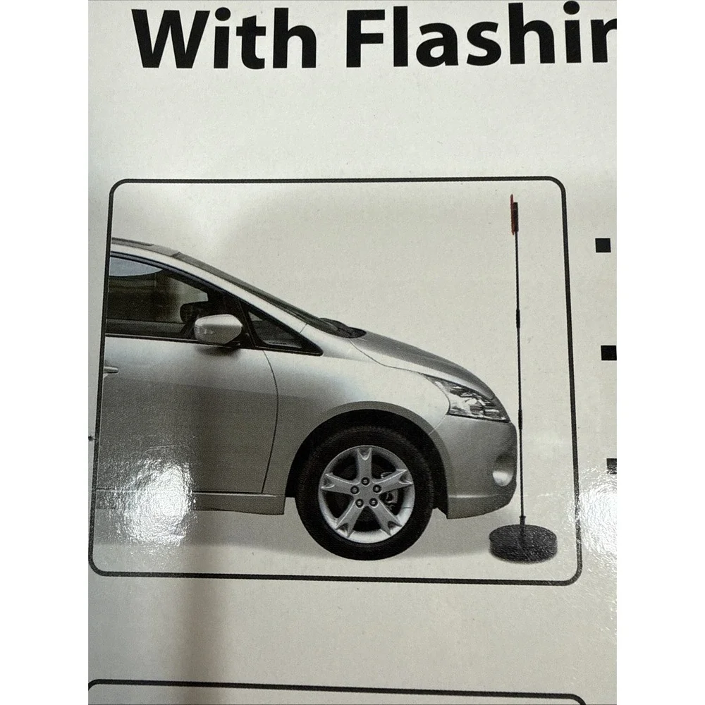 Flashing LED Flashing Light Parking Stop Sign For Garage Parkez Weighted Safety